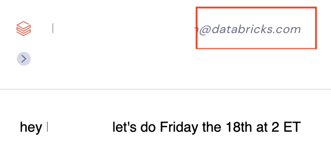 Databricks reply